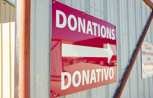 Donations at Rust Street Ministries